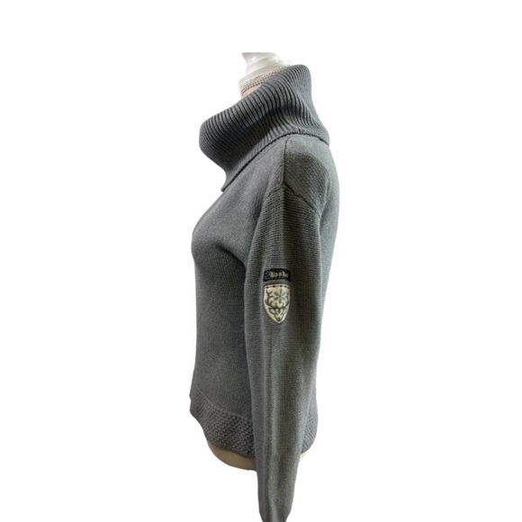 Alp-N-Rock Sweater Grey Cotton Blend Turtleneck Soft Cozy Size 3 (M-L) - Picture 5 of 7
